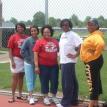 Sheri, Crystal, Merenda. Some of our Cheerleader Coaches